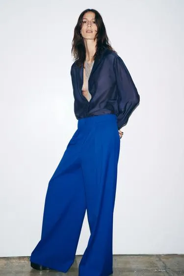 Широкие брюки с защипами — ZW COLLECTION