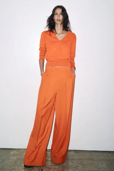 Широкие брюки с защипами — ZW COLLECTION