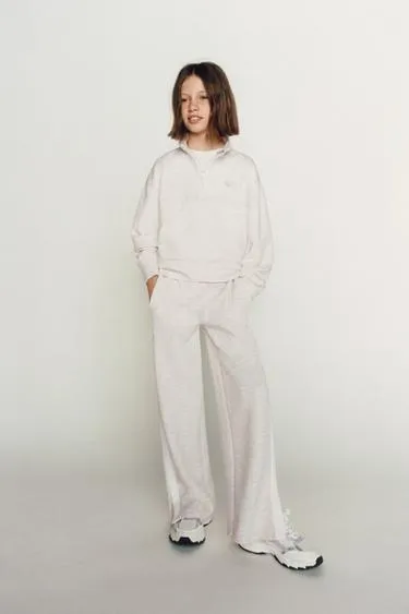 Брюки WIDE LEG с лампасами