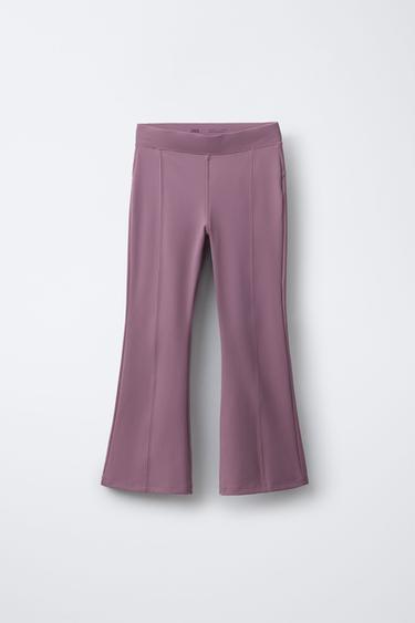 Zara Легинсы FLARE с декоративной строчкой