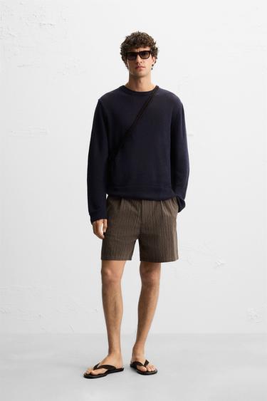 Шорты-бермуды REGULAR FIT в полоску