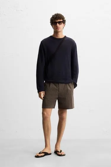 Шорты-бермуды REGULAR FIT в полоску