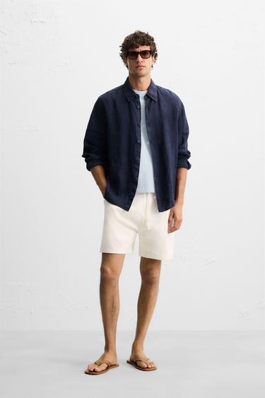 Zara Текстурированные шорты-джоггеры