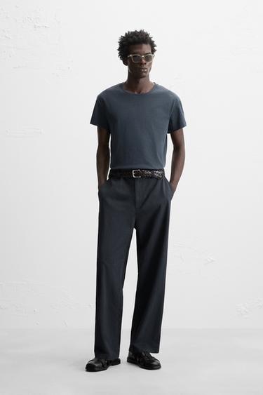 Zara Брюки REGULAR FIT из ткани с узором