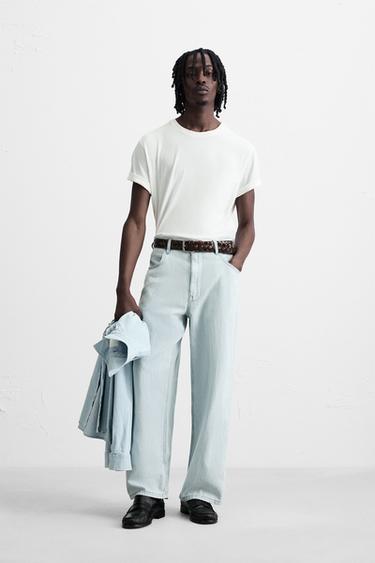 Zara Легкие джинсы LOOSE WIDE FIT купить с доставкой.
