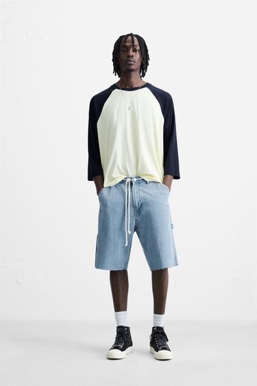 Zara Джинсовые шорты с карманом