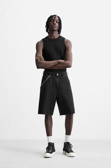 Zara Джинсовые шорты с карманом