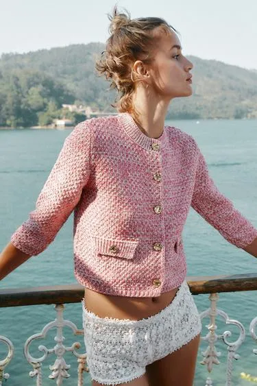 Кардиган с 3/4 рукавами