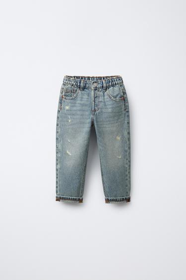 Zara Джинсы BAGGY с разрезами