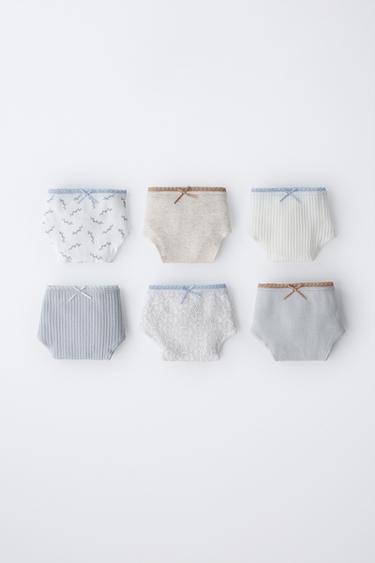 Zara 6–14 лет/ набор из шести трусов с принтом