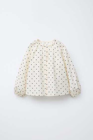Zara Блузка в горошек купить с доставкой.