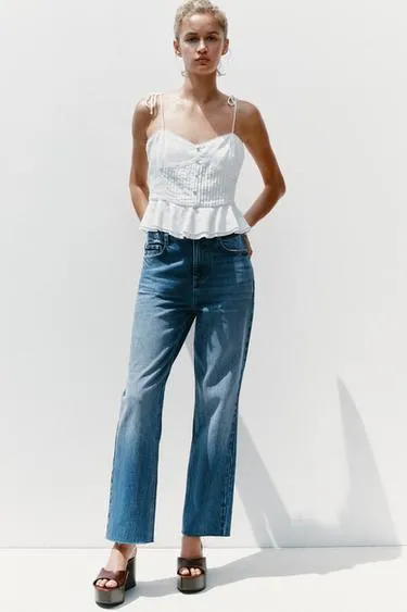 Джинсы Z.02 STRAIGHT ANKLE HIGH-WAIST