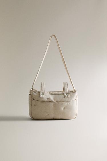 Zara Сумка для беременных с вышивкой купить с доставкой.