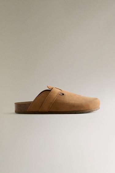 Zara Клоги из кожи с ремешком купить с доставкой.