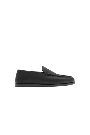Zara Кожаные лоферы в повседневном стиле купить с доставкой.