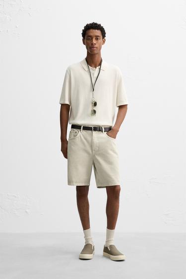 Zara Джинсовые бермуды REGULAR FIT