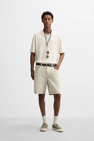 Джинсовые бермуды REGULAR FIT