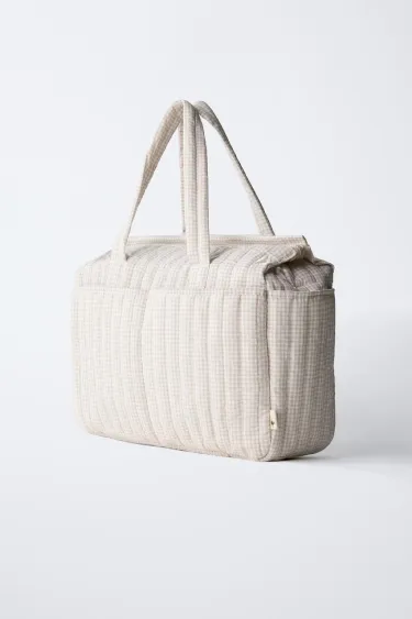 Сумка для беременных в клетку