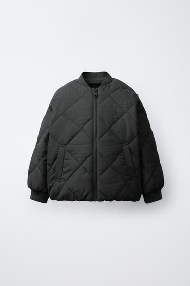 Zara Стеганый бомбер с водоотталкивающим эффектом купить с доставкой.