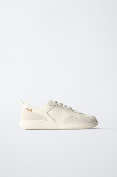 Zara Кожаные кроссовки BAREFOOT