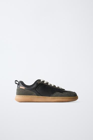 Zara Кожаные кроссовки BAREFOOT
