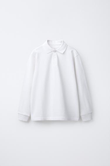 Zara Базовая пикированная поло-рубашка купить с доставкой.