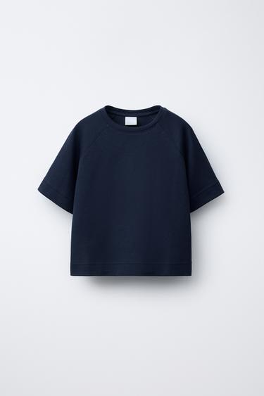 Zara Базовая футболка с рукавами реглан купить с доставкой.