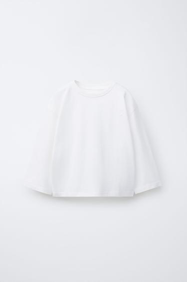 Zara Базовая футболка с вышитым сердцем купить с доставкой.