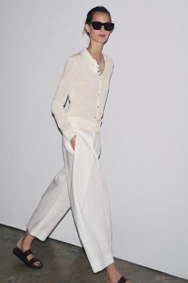 Zara Однотонное трикотажное поло