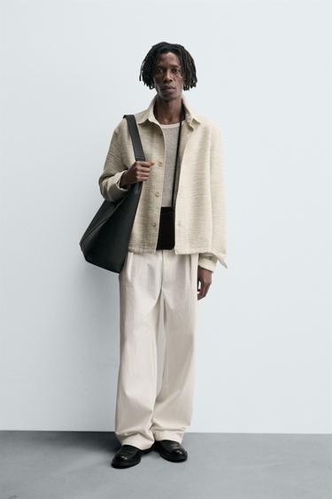 Zara Комбинированная куртка-рубашка