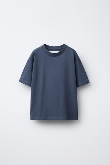 Zara Футболка с круглым вырезом средней плотности купить с доставкой.