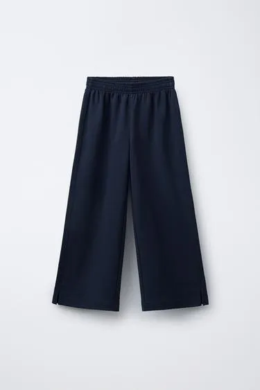 Брюки WIDE LEG из ткани интерлок