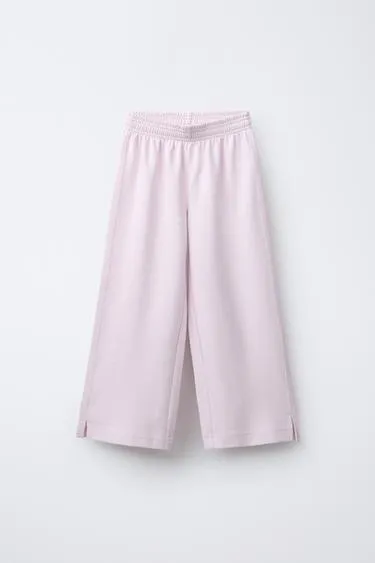 Брюки WIDE LEG из ткани интерлок