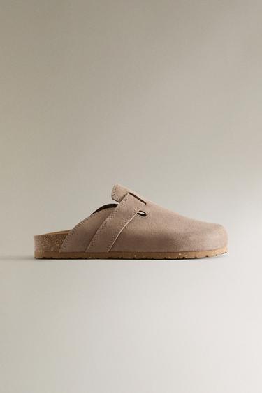 Zara Клоги из кожи с ремешком купить с доставкой.
