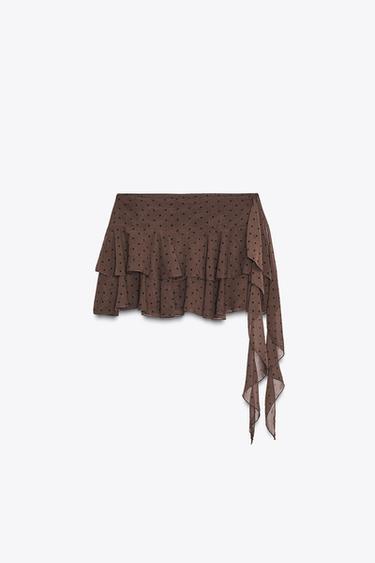 Zara Юбка-шорты с обоPками