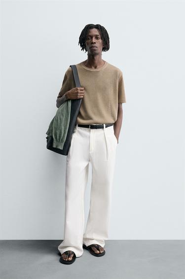 Zara Футболка структурной вязки