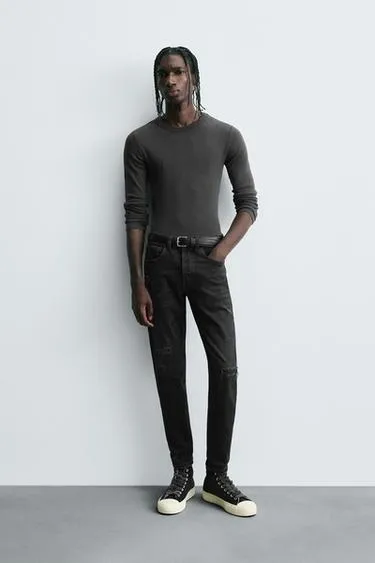 Джинсы SKINNY FIT с разрезами
