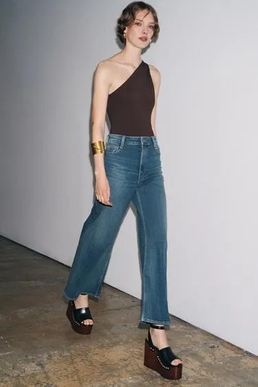 Джинсы WIDE LEG с высокой посадкой — ZW COLLECTION