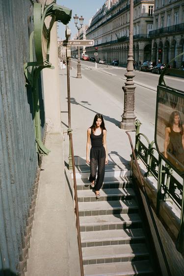 Zara Брюки-шаровары в горошек купить с доставкой.