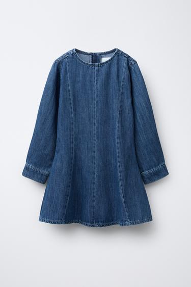 Zara Джинсовое платье с разрезами купить с доставкой.