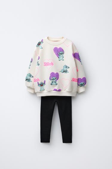 Zara Комплект для бега толстовка и леггинсы LILO & STITCH © DISNEY купить с доставкой.