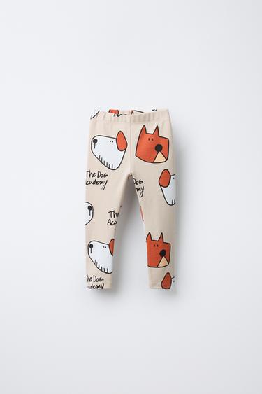 Zara Легинсы с принтом «собачки» купить с доставкой.