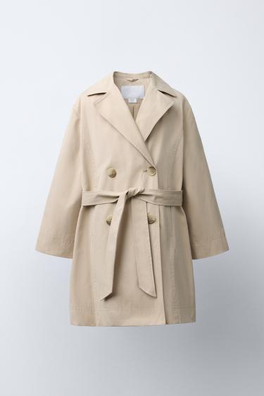 Zara Длинный базовый тренч купить с доставкой.