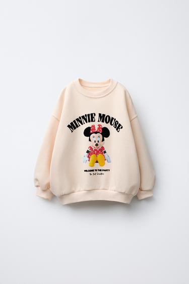 Zara Толстовка с рельефным принтом MINNIE MOUSE © DISNEY