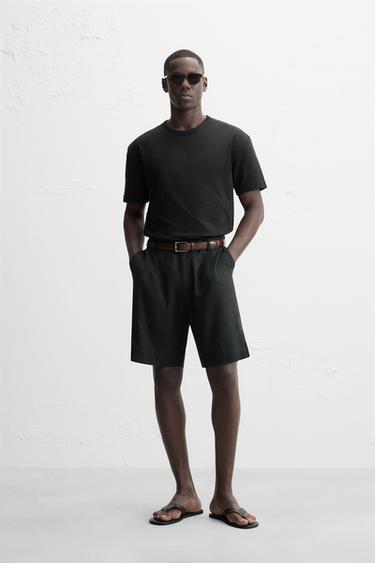 Zara Футболка из плотного ребристого хлопка