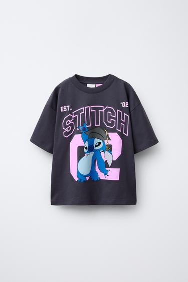 Zara Футболка с принтом LILO & STITCH © DISNEY купить с доставкой.