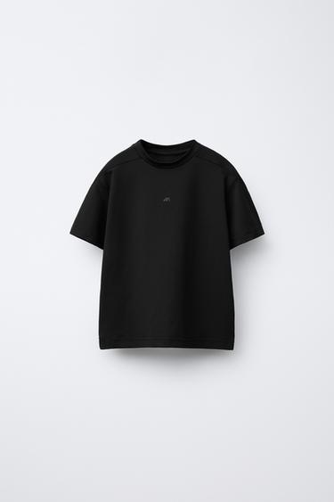 Zara Техническая футболка с логотипом купить с доставкой.
