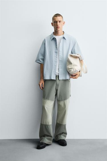 Zara Джинсовая рубашка с вышивкой