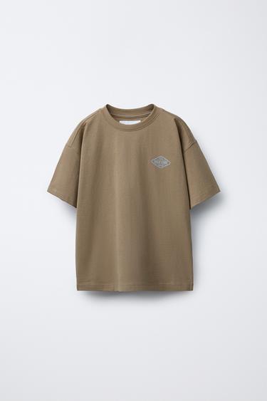 Zara Футболка с принтом логотипа