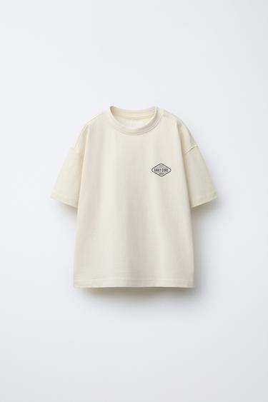 Zara Футболка с принтом логотипа